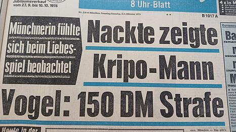 150 DM Strafe! So titelte die AZ im Oktober 1975, vor 50 Jahren.