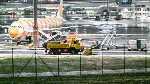 Am Flughafen München gab es wetterbedingte Beeinträchtigungen.