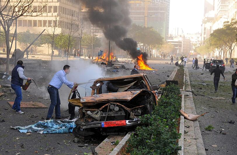 Sehen Sie hier noch mehr Bilder des Anschlags in Beirut.