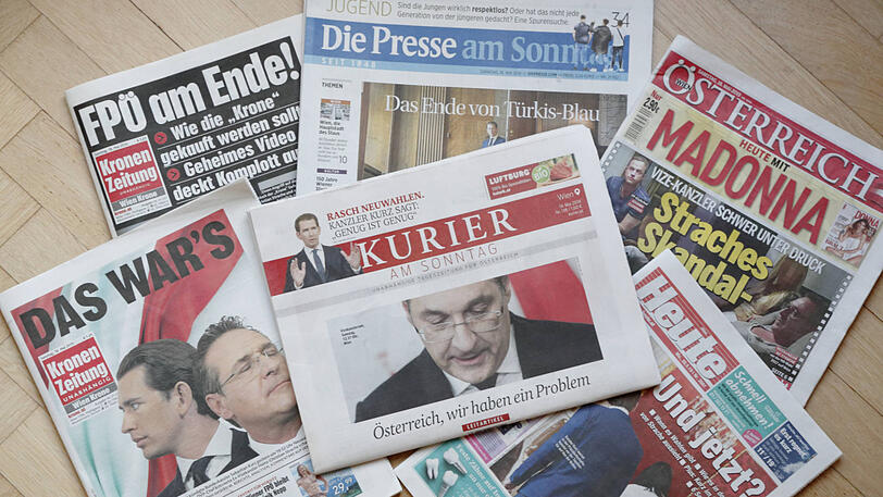 Medienecho nach der Ibiza-Affäre um Heinz-Christian Strache.