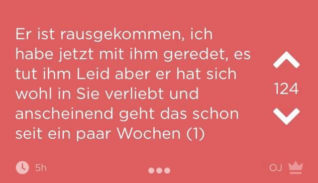Sogar bei der Aussprache zwischen ihm und seinem Nebenbuhler ist die Jodel-Community live dabei.