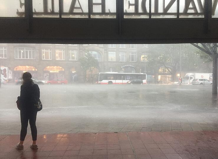 Schwere Unwetter über dem Norden Deutschlands.