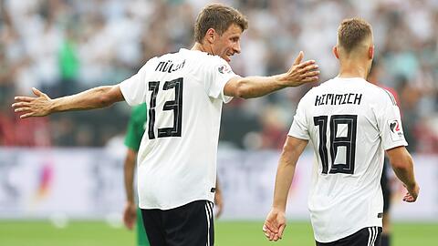 Deutschland gegen Schweden: Thomas Müller (li.) und Joshua Kimmich stehen im Fokus.