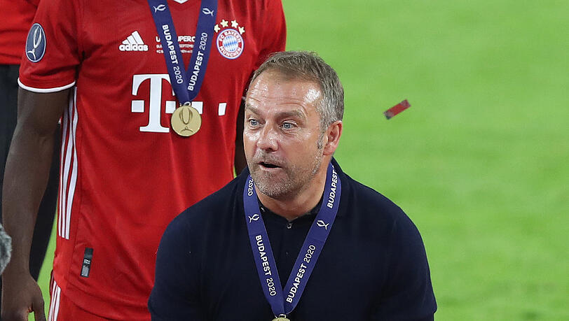 "Es hat einfach gutgetan, ein bisschen mehr nach Fußball ausgeschaut, darüber sind wir froh", sagt Trainer Hansi Flick. "Es hat einfach gutgetan, ein bisschen mehr nach Fußball ausgeschaut, darüber sind wir froh", sagt Trainer Hansi Flick.