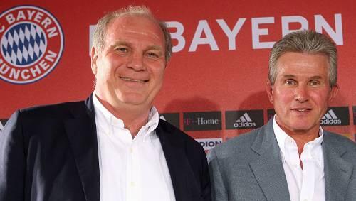 Möglich, dass sie auch jetzt noch einträchtig nebeneinander stünden: Uli Hoeneß und Jupp Heynckes. Möglich, dass sie auch jetzt noch einträchtig nebeneinander stünden: Uli Hoeneß und Jupp Heynckes.