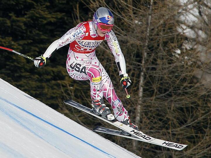 Die Abfahrts- Olympiasiegerin Lindsey Vonn ist momentan die schnellste Skirennläuferin.