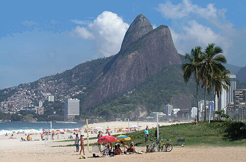 Copacabana zu Füßen des Zuckerhuts, Foto: F.v. Poser