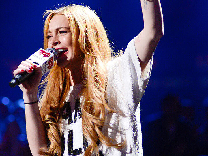 Auf dem  "Z100's Jingle Ball 2013" hat Lindsey schon einen möglichen Look fürs Festival getestet