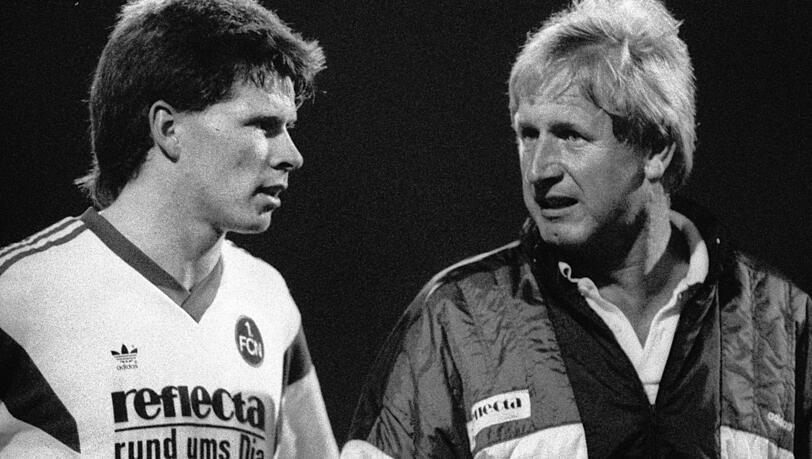 Der damalige Nürnberg-Trainer Heinz Höher und Stefan Reuter. Der damalige Nürnberg-Trainer Heinz Höher und Stefan Reuter.