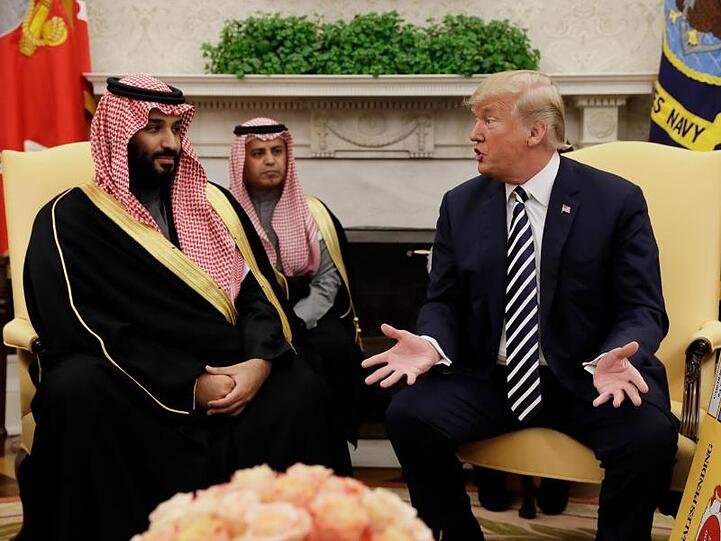 US-Präsident Donald Trump empfing im Frühjahr den saudischen Kronprinzen Mohammed bin Salman im Weißen Haus.