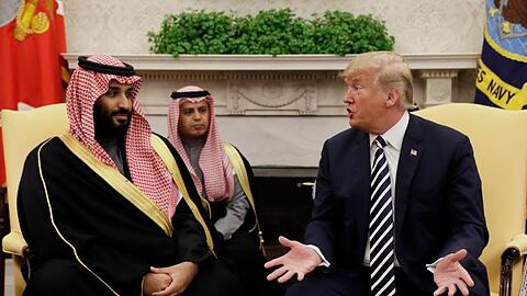 US-Präsident Donald Trump empfing im Frühjahr den saudischen Kronprinzen Mohammed bin Salman im Weißen Haus.