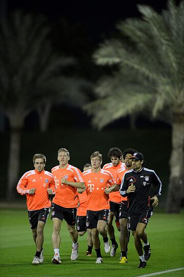 Der FC Bayern am dritten Trainingstag in Doha.