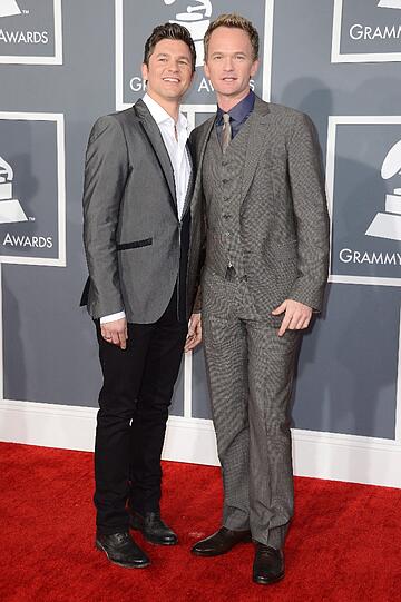 Neil Patrick Harris (r) mit Partner David Burtka.