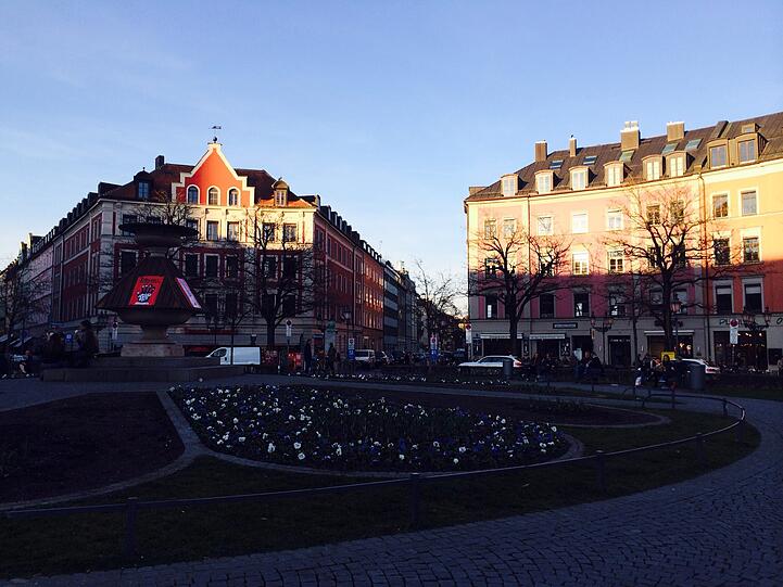 Der Montagabend am Gärtnerplatz war mild. Die nächsten Tage...