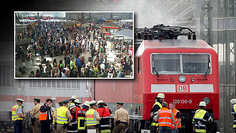 Rappelvolle Bahnsteige boten sich am Montagmorgen den Zugreisenden in München. Der Grund: Ein defektes IC-Triebfahrzeug am Hauptbahnhof.