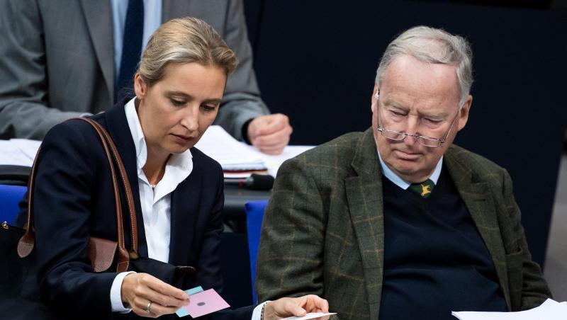 Beide "Wessis": die AfD-Fraktionsvorsitzenden Alice Weidel und Alexander Gauland. Froto: Bernd von Jutrczenka Beide "Wessis": die AfD-Fraktionsvorsitzenden Alice Weidel und Alexander Gauland. Froto: Bernd von Jutrczenka