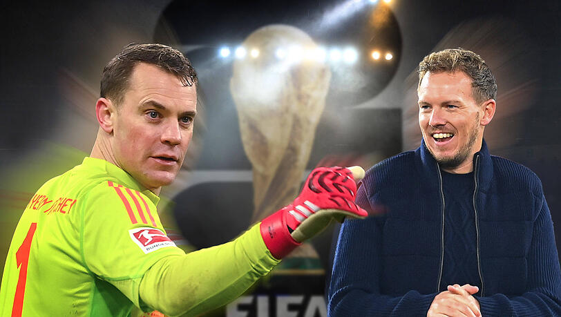 Bundestrainer Julian Nagelsmann (r.) wird Neuer wohl zur&uuml;ckholen.