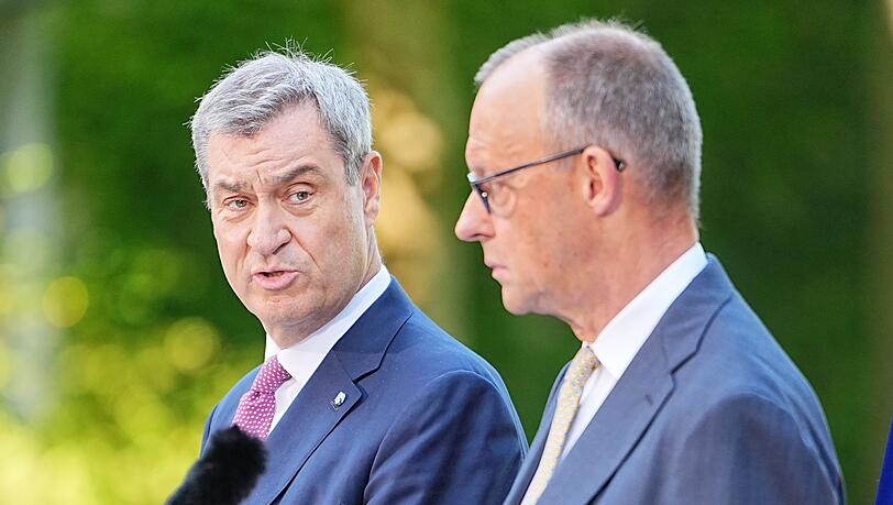 Markus Söder steht zu Friedrich Merz. (Archivbild) Markus Söder steht zu Friedrich Merz. (Archivbild)