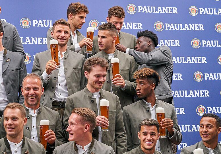 Die Bilder vom Lederhosen-Shooting des FC Bayern.