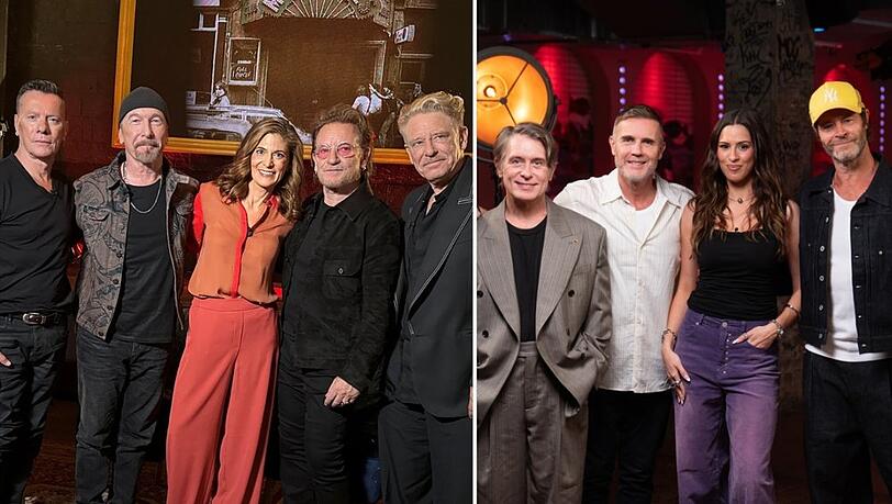 U2 und Take That berichten über Krisen und Zusammenhalt. U2 und Take That berichten über Krisen und Zusammenhalt.