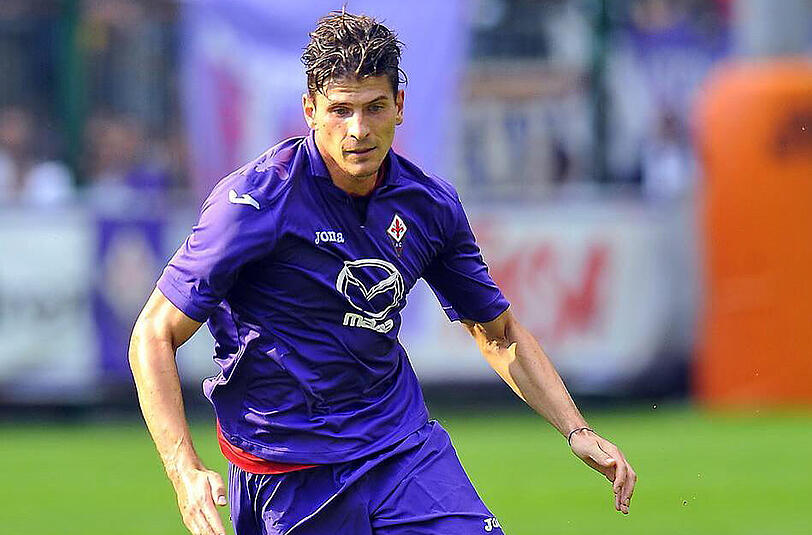 Mario Gomez schoss in seinem zweiten Spiel für den AC Florenz zwei Tore.