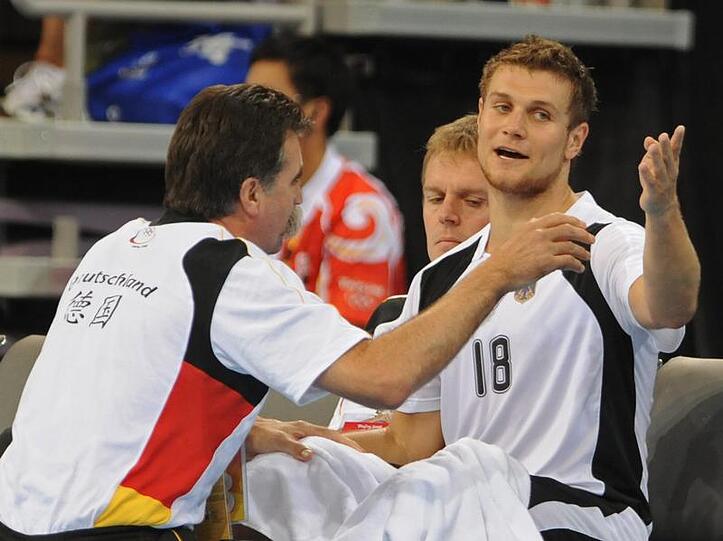 Der Bundestrainer und sein Spielmacher: Heiner Brand (l.) mit Michael Kraus.