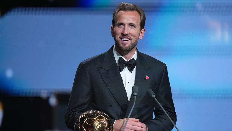 Harry Kane ist mit dem Ballon d'Or ausgezeichnet worden.