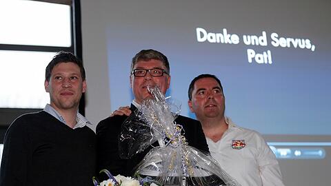Aus 3 mach 1: Aus der bisherigen EHC-Führungsriege Claus Gröbner, Pat Cortina, Christian Winkler (v.l.) bleibt nur Winkler beim EHC Red Bull München erhalten.