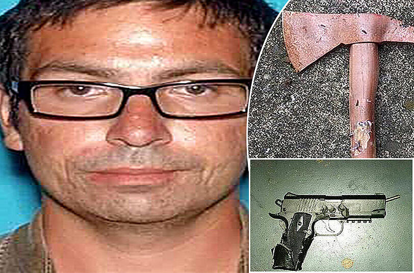 Der Täter war mit einer Schusswaffe und einer Axt bewaffnet.