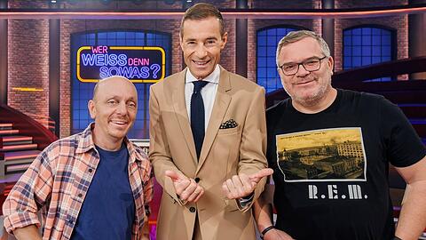 Das "Wer weiß denn sowas?"-Dreamteam: Bernhard Hoëcker und Kai Pflaume müssen künftig ohne Elton auskommen.