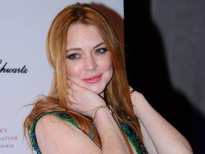Skandalnudel Lindsay Lohan bei einem Londoner Mode-Event im Mai