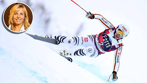Beim ersten deutschen Super-G-Sieg seit fast 27 Jahren gingen mit Martina Ertl-Renz die Emotionen durch.