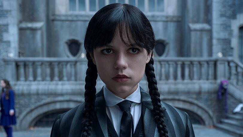 Jenna Ortega in der zweiten Staffel von "Wednesday".