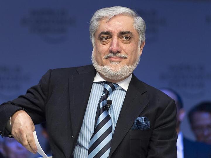 Abdullah Abdullah, amtierender Regierungschef von Afghanistan, in Davos.