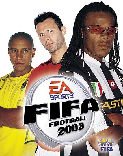 Drei auf einen Streich: Roberto Carlos, Ryan Giggs und Edgar Davids teilten sich das Titelbild von "FIFA 2003". Drei auf einen Streich: Roberto Carlos, Ryan Giggs und Edgar Davids teilten sich das Titelbild von "FIFA 2003".