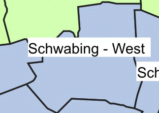 Schwabing West - Miet-Schnitt: 15,90 Euro/m2 Das Viertel ist extrem geprägt durch ausbildungs- und berufsbedingte Zuwanderung. Der IVD sieht hierin einen typischen Innenstadtbezirk in Universitätsnähe. Kein Stadtteil ist so dicht besiedelt wie dieser: 14 972 Einwohner leben auf einem Quadratkilometer. Bis 2030 sollen es 16 173 sein, denn dieBevölkerung wird um 8 Prozent zunehmen, wobei vor allem die Gruppen der 15- bis 19-Jährigen sowie der über 75-Jährigen wachsen. Der Anstieg bei den Jungen wird vor allem an den familienfreundlichen Neubaugebieten am Ackermannbogen, an der Ackermann- und Schwere-Reiter-Straße liegen. Es bleibt eng.