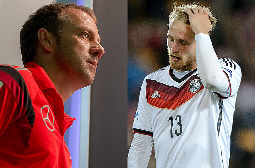 Hansi Flick hält große Stücke auf die deutsche U21 - rechts Stürmer Philipp Hofmann.