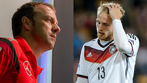 Hansi Flick hält große Stücke auf die deutsche U21 - rechts Stürmer Philipp Hofmann.