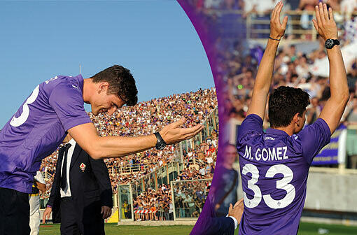 Mario-Mania in Florenz! Am Montag wurde Mario Gomez als neuer Angreifer des AC Florenz vorgestellt. Viele Tausend Fans der Violetten feierten die Ankunft des Stürmers im Stadion. Sehen Sie hier die Bilder!