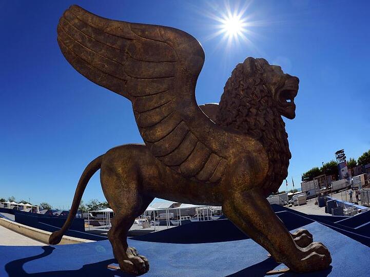 Der geflügelte Goldene Löwe - Symbol der Internationalen Filmfestspiele von Venedig.
