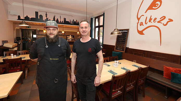 Der Koch Marian Schmalacker (l.) und Harald Bernkopf haben sich ein interessantes Konzept ausgedacht.