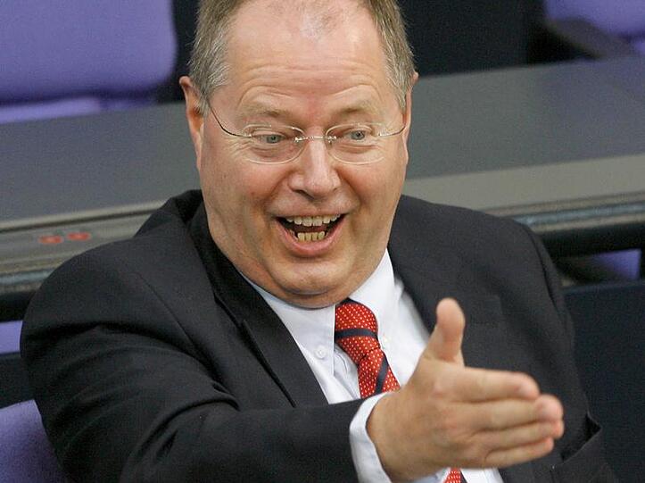 Er kann scharf rechnen, und er kann scharf sein. Finanzminister Peer Steinbrück (SPD).
