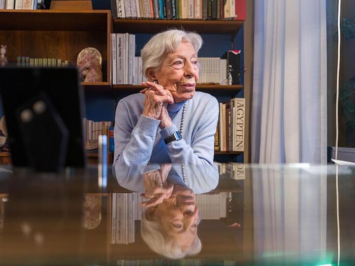 Die 103-jährige Innenarchitektin Ingeborg Wolf.