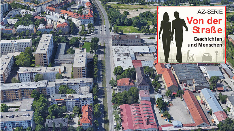 Der Leonrodplatz in München.