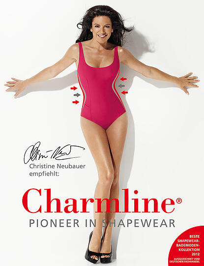 Christine Neubauer präsentiert die Sommerkollektion für den optimalen Schlankmacher-Effekt. Frei nach dem Neubauer-Motto "look one size slimmer."