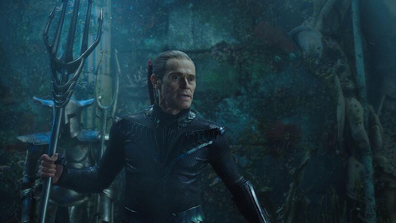 Willem Dafoe kommt in der Rolle des Nuidis Vulko die Aufgabe zu, Arthur Curry auszubilden. Unter seinem Einfluss reift Aquaman zu einem gro&szlig;en Krieger.