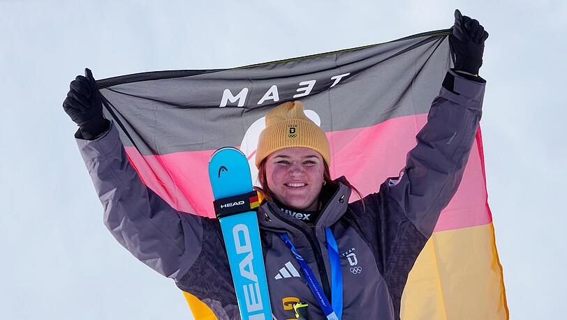Olympia-Silber in der Abfahrt: Deutschlands Ski-Juwel Emma Aicher.