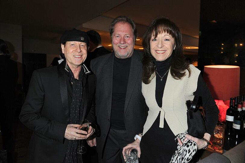 Dieter Gorny mit Klaus Meine (Scorpions) und Ehefrau Gabi