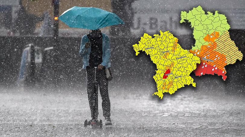 Am Abend könnte es in München gewaltig krachen. Mehrere Wetterdienste geben Warnungen heraus.
