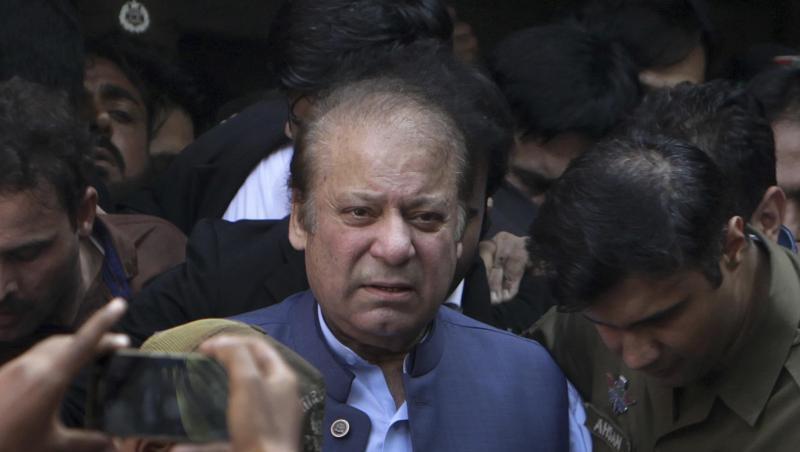 Der ehemalige pakistanische Premierminister Nawaz Sharif wurde wegen Korruption verurteilt. Der ehemalige pakistanische Premierminister Nawaz Sharif wurde wegen Korruption verurteilt.